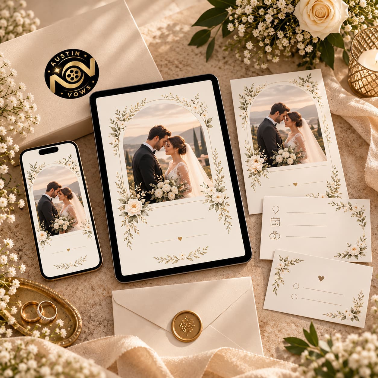 Complete Digital Invitation Set